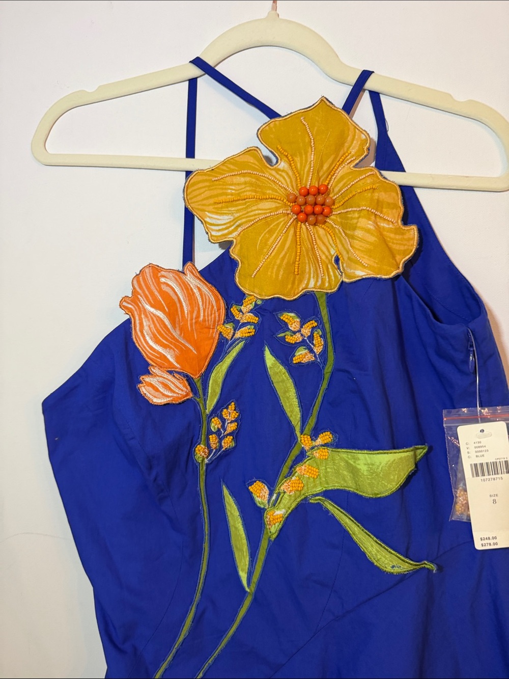 Yukiko Noritake x Anthropologie Asymmetric Floral Midi Dress 8 - Picture 3 of 12